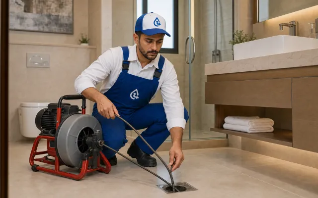 blocked drain clearing in riyadh unblocking a bathroom drain
