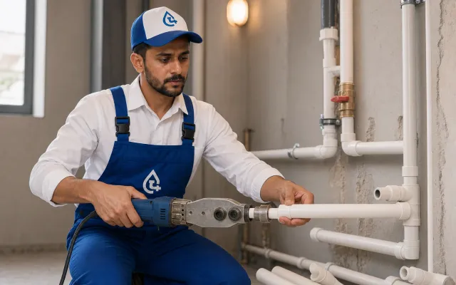 pipe repair and replacement in riyadh installing new ppr pipe
