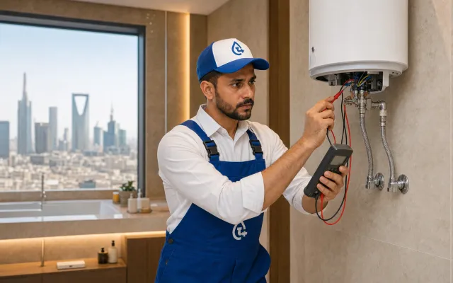 water heater repair in riyadh servicing an electric heater